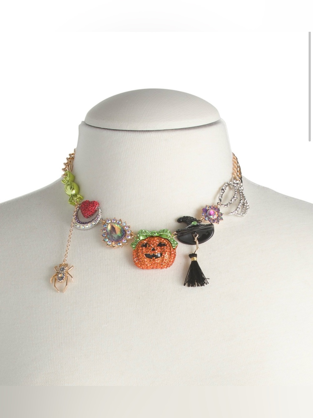 🩶BETSEY JOHNSON HALLOWEEN CHAIN LINK NECKLACE - NWT🩶